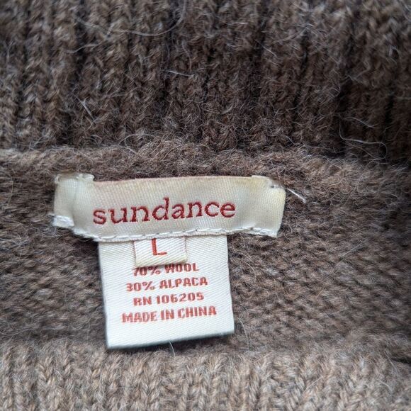 Sundance Wool Alpaca Sweater Quiet Luxury Coastal Grandma Cozy Countryside L - Picture 2 of 10